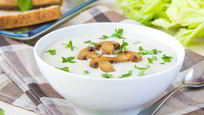 Рецепт Сырного супа с шампиньонами