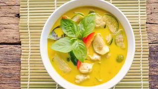 Рецепт Тайского супа карри на кокосовом молоке