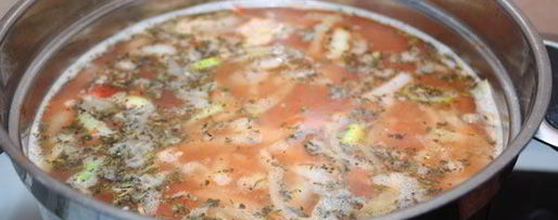 Шаг 3: томатного супа с лапшой