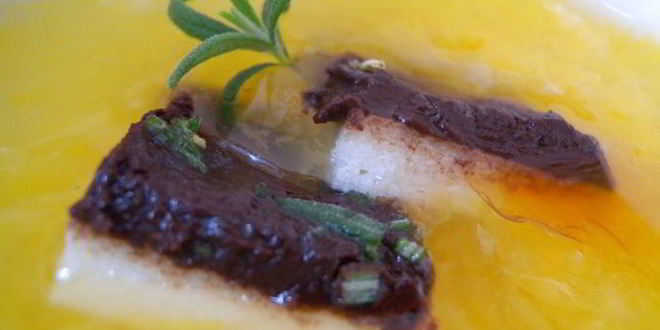 Рецепт цитрусового супа с манным пудингом