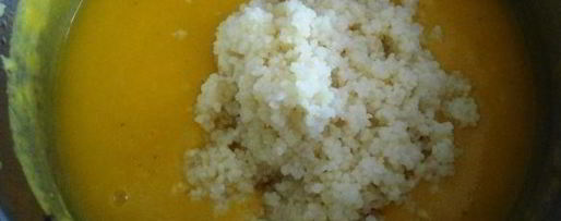 Шаг 6: тыквенного супа с имбирем и кускусом