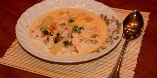 Рецепт финской ухи со сливками