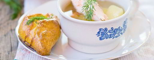 Шаг 3: ухи из красной рыбы