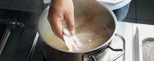 Шаг 5: ухи из сибаса