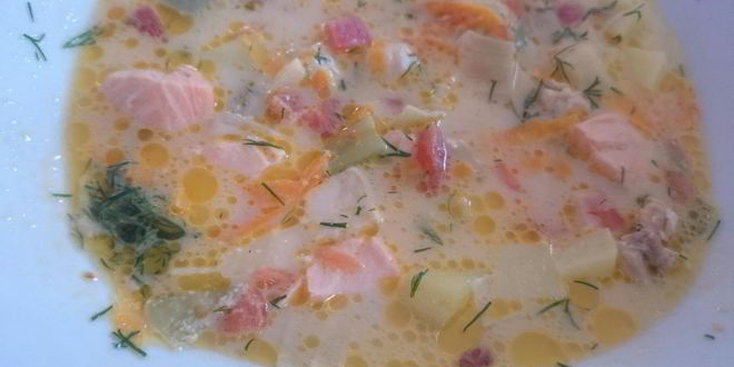 Рецепт ухи по-фински сливочное озеро