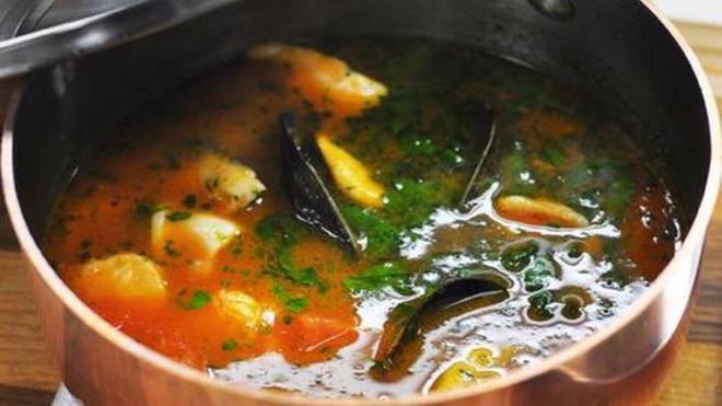 Рецепт Ухи по-итальянски с морепродуктами