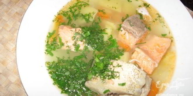 Рецепт ухи по-царски с блинами