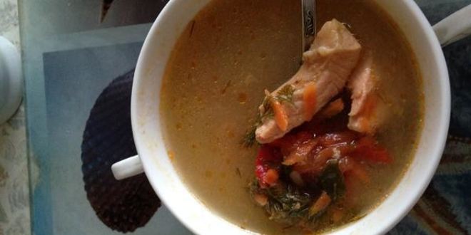 Рецепт ухи с форелью