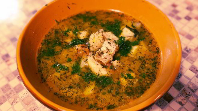 Рецепт Ухи с картофелем на курином бульоне