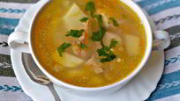Рецепт Ухи с пшеном и картошкой