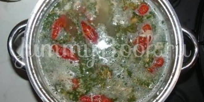 Рецепт ухи с раками и икрой