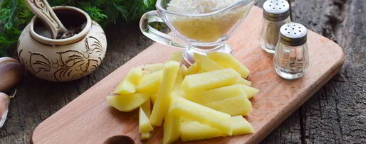 Шаг 2: ухи с рисом