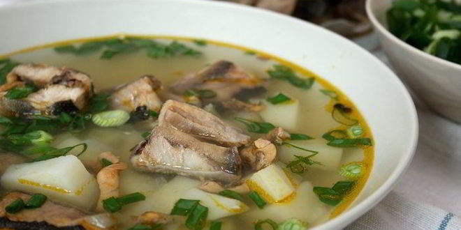 Рецепт ухи с яйцом