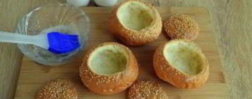 Шаг 2: ухи в хлебном горшочке