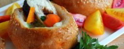 Шаг 5: ухи в хлебном горшочке