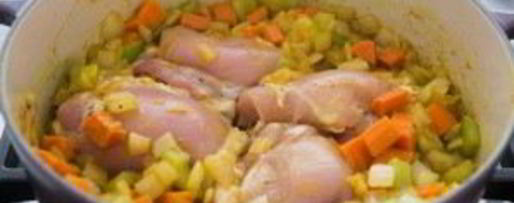 Шаг 2: зимнего супа с курицей