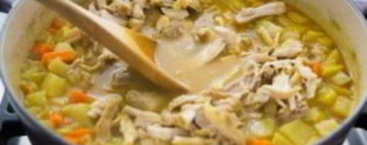 Шаг 6: зимнего супа с курицей