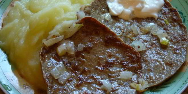 Рецепт блинчиков из говяжьей печени