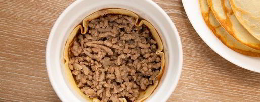 Шаг 5: блинчиков с фаршем под сырной корочкой