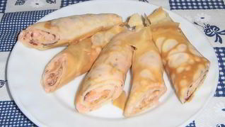 Рецепт Блинчиков с икрой мойвы