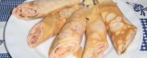 Шаг 4: блинчиков с икрой мойвы