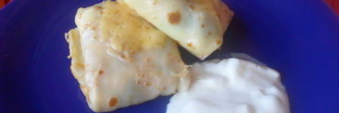 Рецепт Блинчиков с курицей и шпинатом