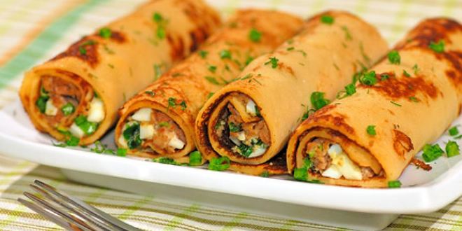 Рецепт блинчиков с печенью трески