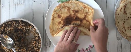 Шаг 14: блинчиков с печенью