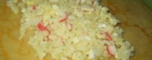 Шаг 6: блинчиков с рисом и яйцом