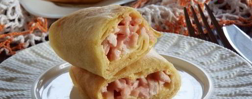 Шаг 16: блинчиков с ветчиной и сыром