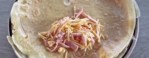 Шаг 12: блинчиков с ветчиной и сыром