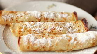 Рецепт Блинчиков с яблоками и орехами