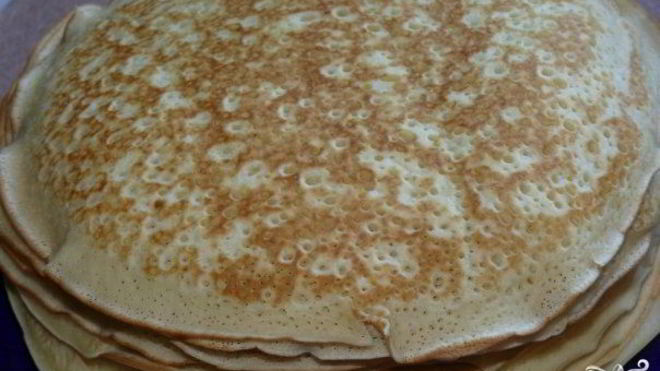 Рецепт Блинов на минералке