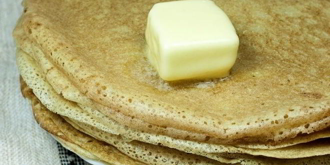 Рецепт блинов на сливочном масле