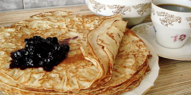 Рецепт блинов обычных на молоке