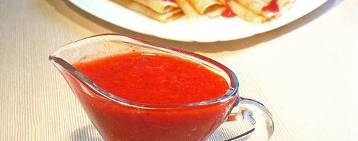 Шаг 5: блинов с кокосовой стружкой и клубничным соусом