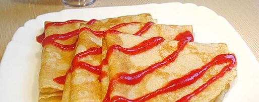 Шаг 6: блинов с кокосовой стружкой и клубничным соусом