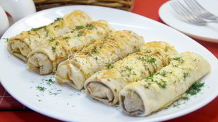 Рецепт Блинов с куриным фаршем