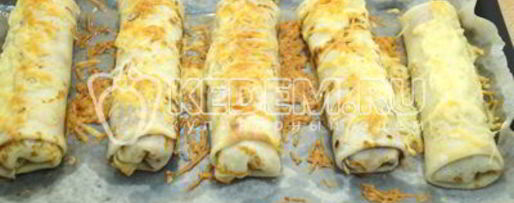 Шаг 11: блинов с куриным фаршем