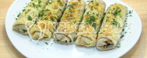 Шаг 12: блинов с куриным фаршем