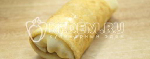 Шаг 8: блинов с куриным фаршем