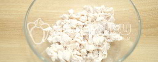 Шаг 6: блинов с курицей и морковью по-корейски