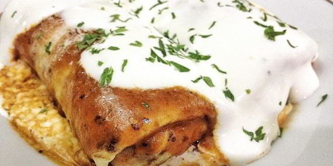 Рецепт блинов с мясом