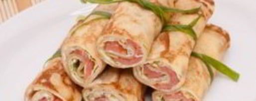 Шаг 2: блинов с семгой и творожным сыром