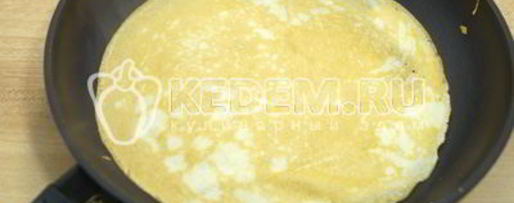 Шаг 4: блинов с ветчиной и сыром