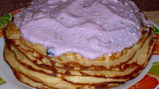 Рецепт Блинов заварных с творожно-ягодной начинкой