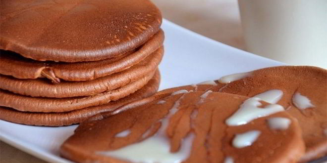 Рецепт чоко-панкейков на завтрак