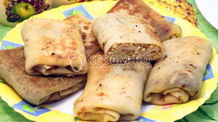 Рецепт блинов с курицей