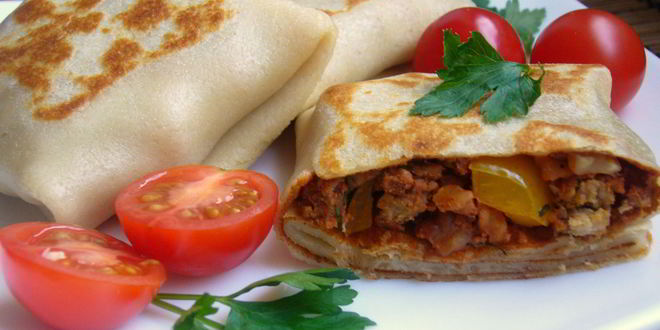 Рецепт налистников с грибами