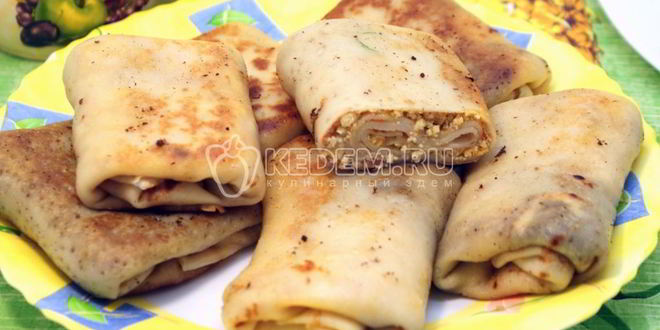 Рецепт налистников с курицей